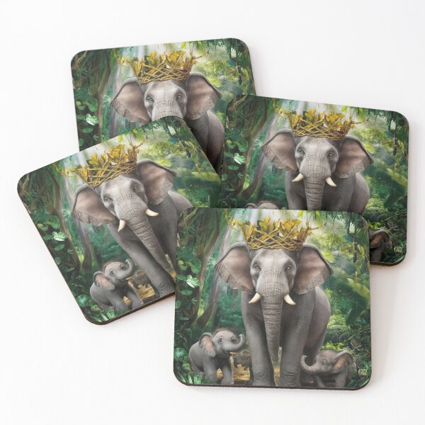 Item preview, Elephant Portrait. elephant king designed and sold by ElephantVibes.