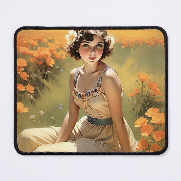 Item preview, Young Girl Radiating Joy in a Field of Flowers designed and sold by Sanctum Icons.