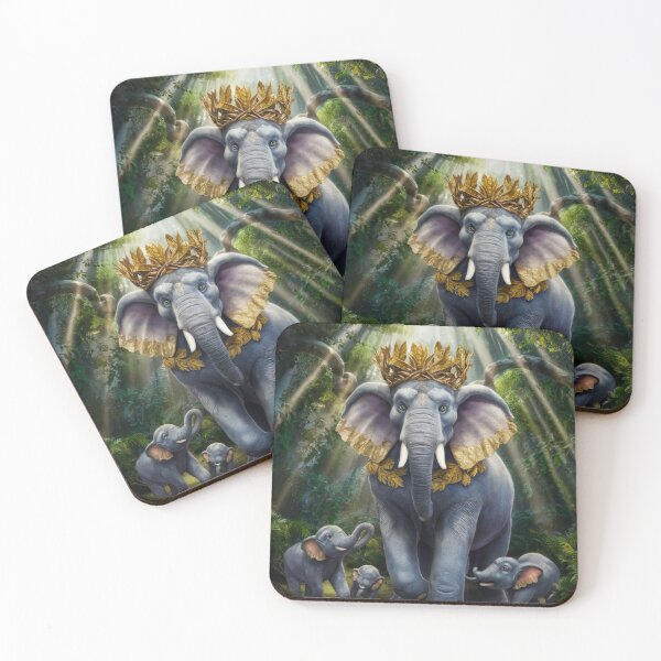 Item preview, Elephant Portrait. elephant king designed and sold by ElephantVibes.