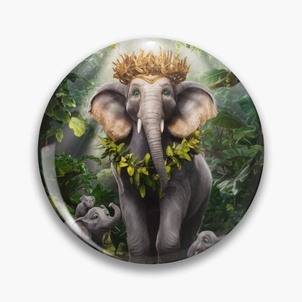 Artikelvorschau, Elefantenporträt. Elefantenkönig entworfen und verkauft von ElephantVibes.