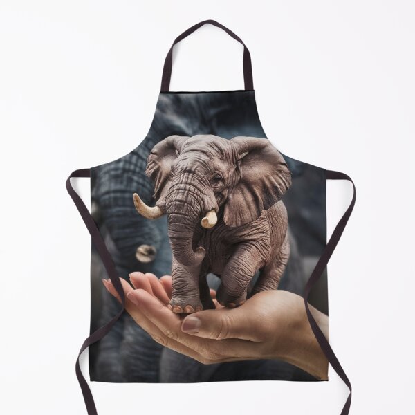 Item preview, Elephant Portrait. palm size designed and sold by ElephantVibes.