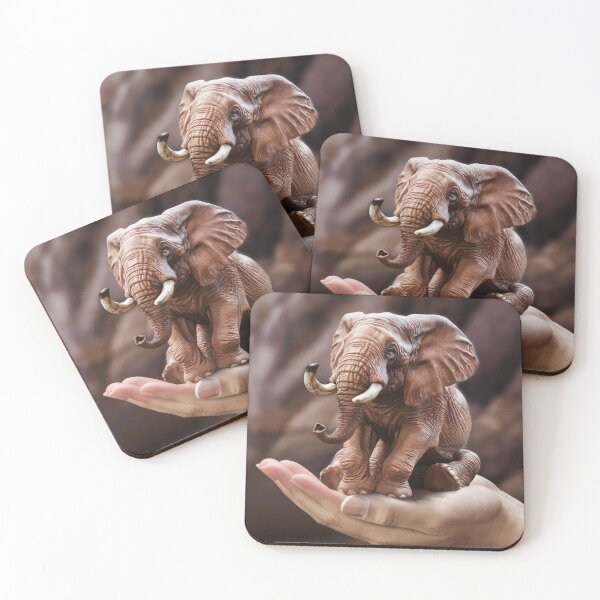 Item preview, Elephant Portrait. palm size designed and sold by ElephantVibes.