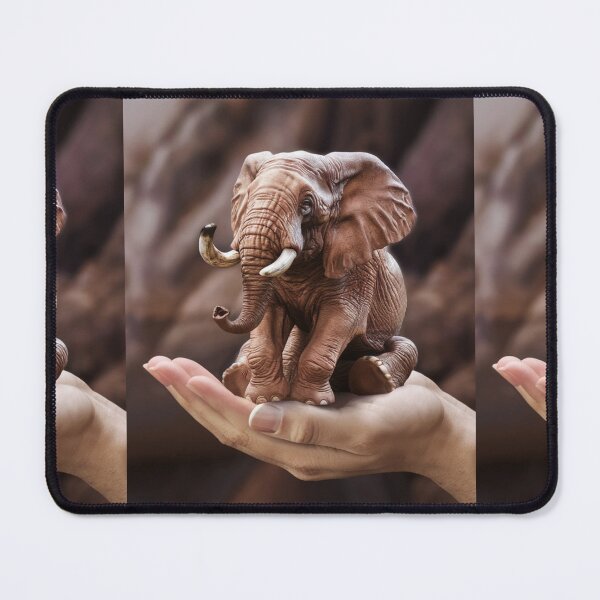 Item preview, Elephant Portrait. palm size designed and sold by ElephantVibes.