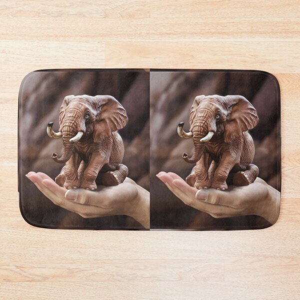 Item preview, Elephant Portrait. palm size designed and sold by ElephantVibes.