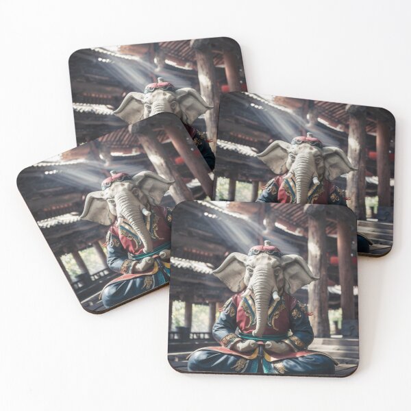 Item preview, Elephant Portrait. meditation in temple designed and sold by ElephantVibes.