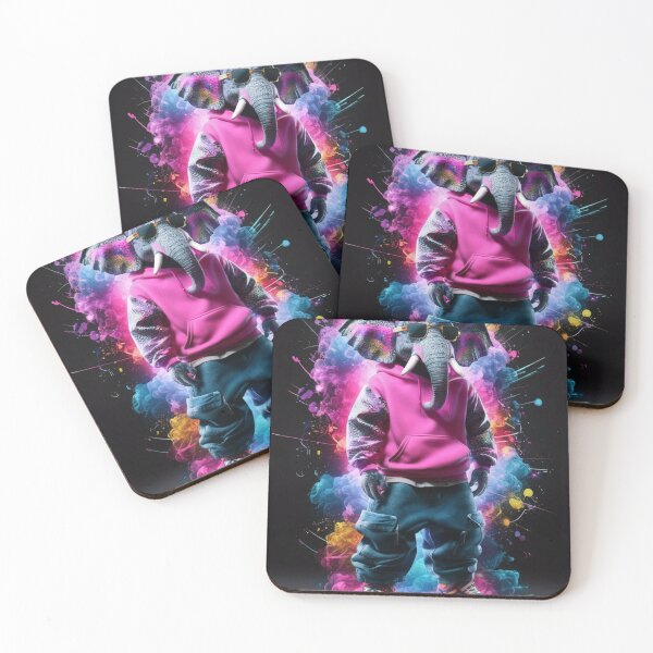 Item preview, Elephant Portrait. graffiti fashion, hip-hop style, cyberpunk style designed and sold by ElephantVibes.