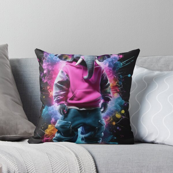 Item preview, Elephant Portrait. graffiti fashion, hip-hop style, cyberpunk style designed and sold by ElephantVibes.