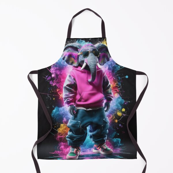 Item preview, Elephant Portrait. graffiti fashion, hip-hop style, cyberpunk style designed and sold by ElephantVibes.