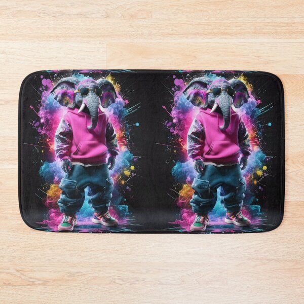 Item preview, Elephant Portrait. graffiti fashion, hip-hop style, cyberpunk style designed and sold by ElephantVibes.