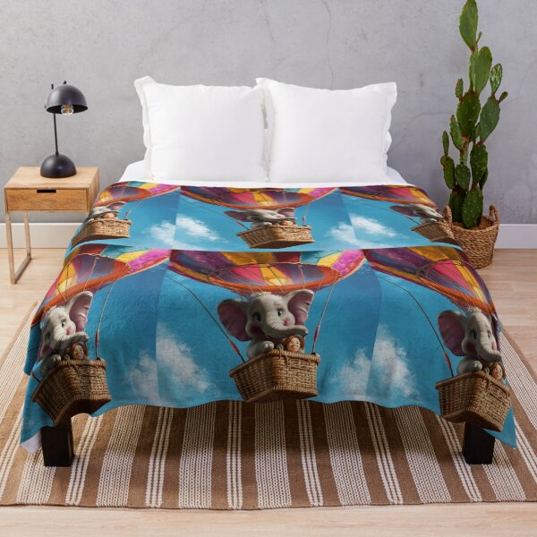 Item preview, Elephant Portrait. hot air balloon designed and sold by ElephantVibes.