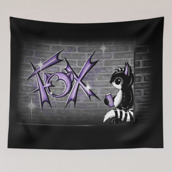 Item preview, fox graffiti sprayer designed and sold by Pezi-Creation.