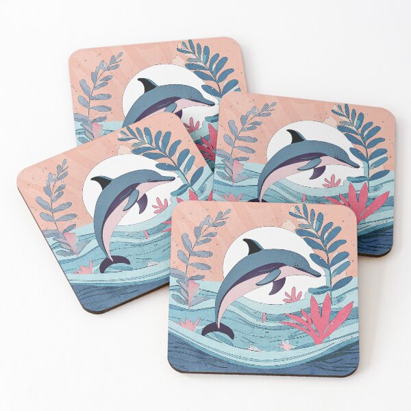 Item preview, Abstract Dolphin Illustration/Nursey Print designed and sold by KMDs.