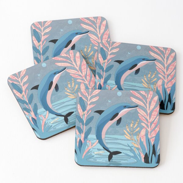 Item preview, Abstract Dolphin Illustration/ Nursery Print  designed and sold by KMDs.