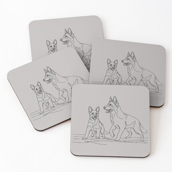 Item preview, Line Art of 2 GSD designed and sold by DesignsByKazu.