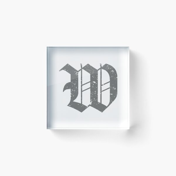 Item preview, Calligraphic Capital Letter W Grunge designed and sold by KTSubz Faith & Fun Designs.