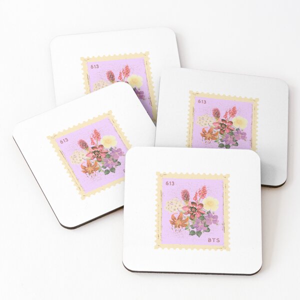 Item preview, BTS Birth Flowers Vintage Stamp designed and sold by pleasantpenguin.