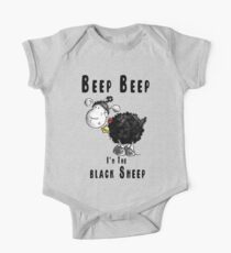 Beep Beep I'm The Black Sheep One Piece - Short Sleeve