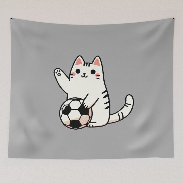 Item preview, Cat Soccer Love Soccer designed and sold by VerveVerseBoo.