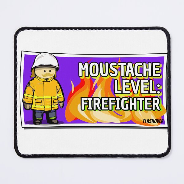 Item preview, Moustache Level: Firefighter Rural designed and sold by Flashover.