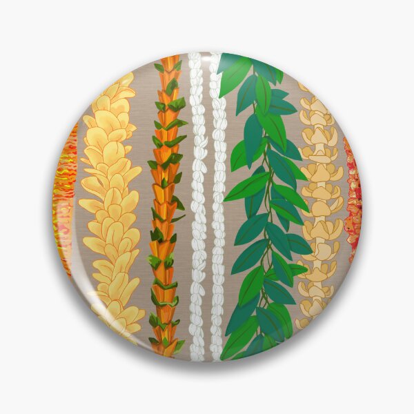 Item preview, Hawaiian Flower Lei Stand-Tan bkgrd designed and sold by Linda Maliuana.