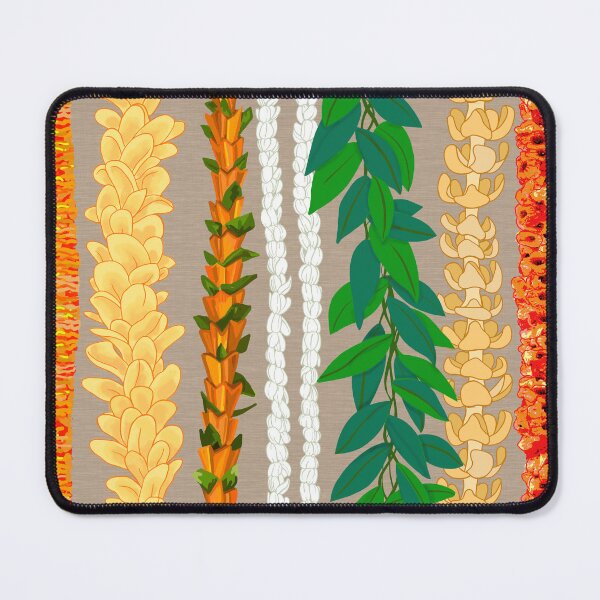 Item preview, Hawaiian Flower Lei Stand-Tan bkgrd designed and sold by Linda Maliuana.