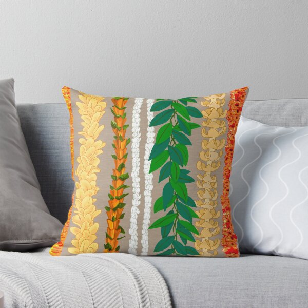 Artikel-Vorschau von Hawaiianischer Blumenkranz - Hellbrauner Hintergrund, designt und verkauft von Linda Maliuana.