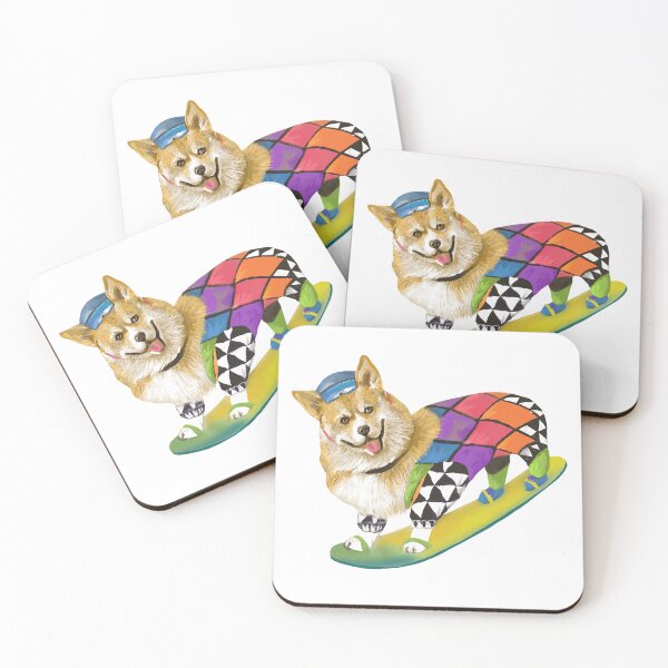 Item preview, Corgi Boarder designed and sold by Ekaterina Khozatskaya.
