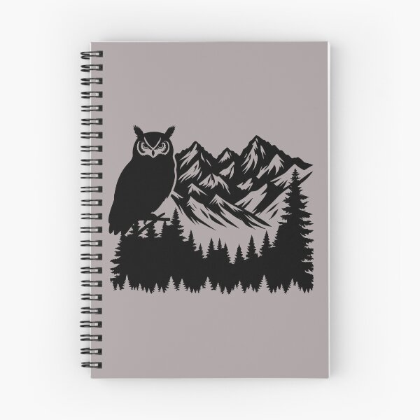 Item preview, Owl + Mountain Silhouette  designed and sold by DesignsByKazu.