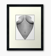 Your sexy body Black and White Framed Print
