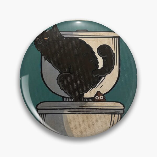 Item preview, Do your best and flush the rest - cute black cat  designed and sold by SameeraDammeyer.