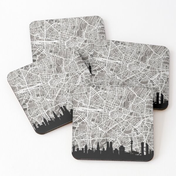 Item preview, Munich Skyline Map designed and sold by ArtPrints.