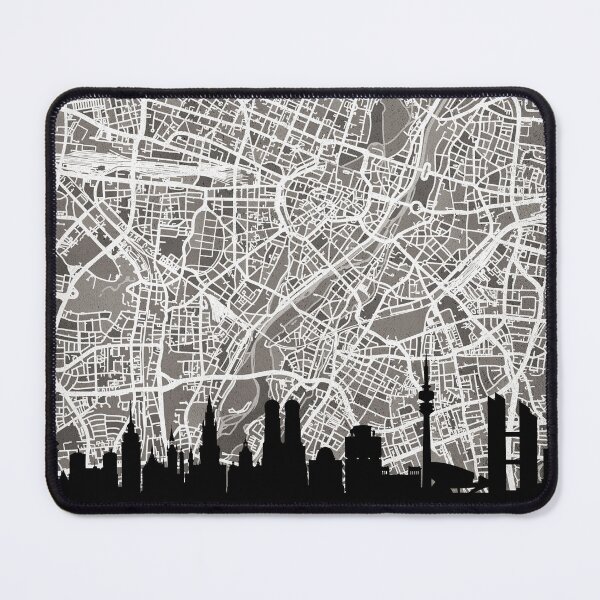 Item preview, Munich Skyline Map designed and sold by ArtPrints.