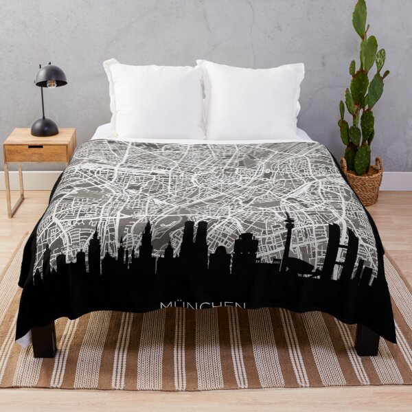 Item preview, Munich Skyline Map designed and sold by ArtPrints.