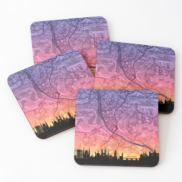 Item preview, Würzburg Skyline Map designed and sold by ArtPrints.