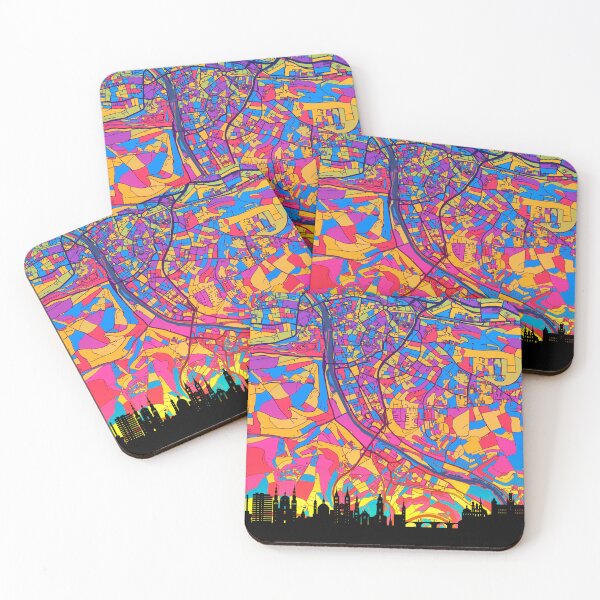 Item preview, Würzburg Skyline Map designed and sold by ArtPrints.