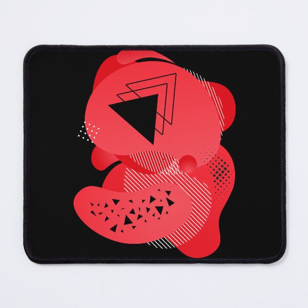 Item preview, Abstract Red, Black & White Blobs, Dots, Triangles & Lines. designed and sold by Artography Designs.