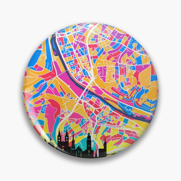 Item preview, Würzburg Skyline Map designed and sold by ArtPrints.