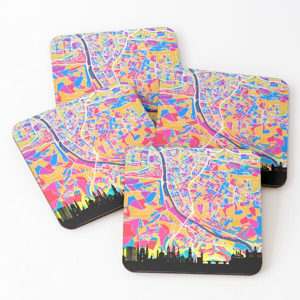Item preview, Würzburg Skyline Map designed and sold by ArtPrints.