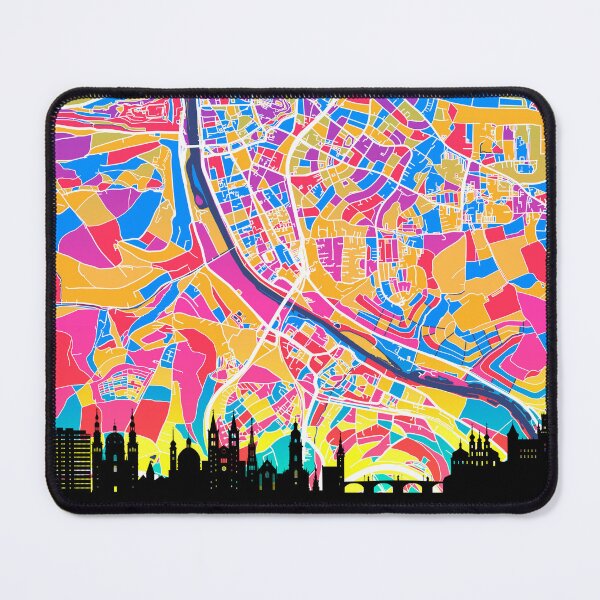 Item preview, Würzburg Skyline Map designed and sold by ArtPrints.