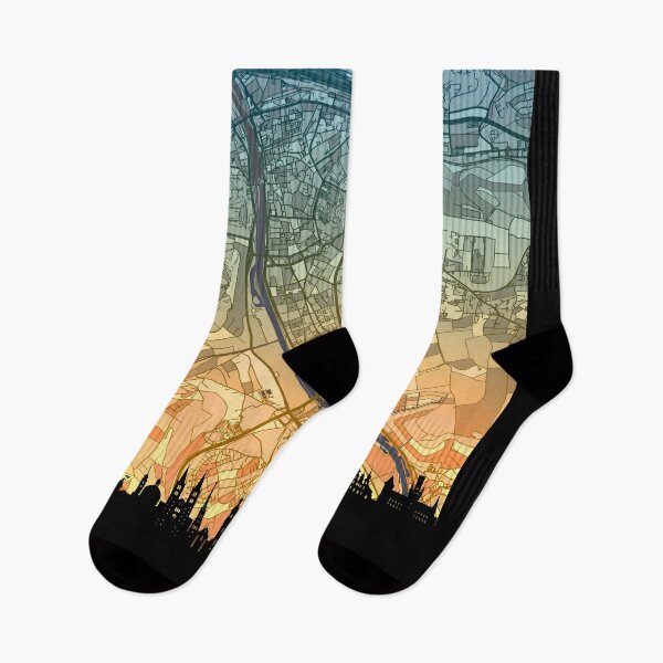Item preview, Würzburg Skyline Map designed and sold by ArtPrints.