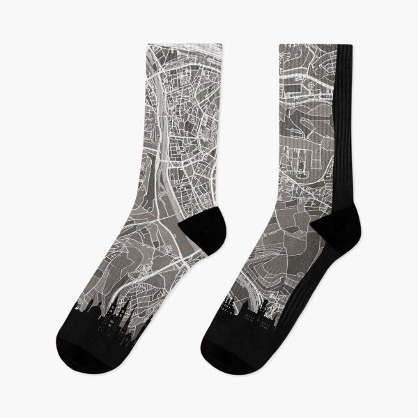 Item preview, Würzburg Skyline Map designed and sold by ArtPrints.