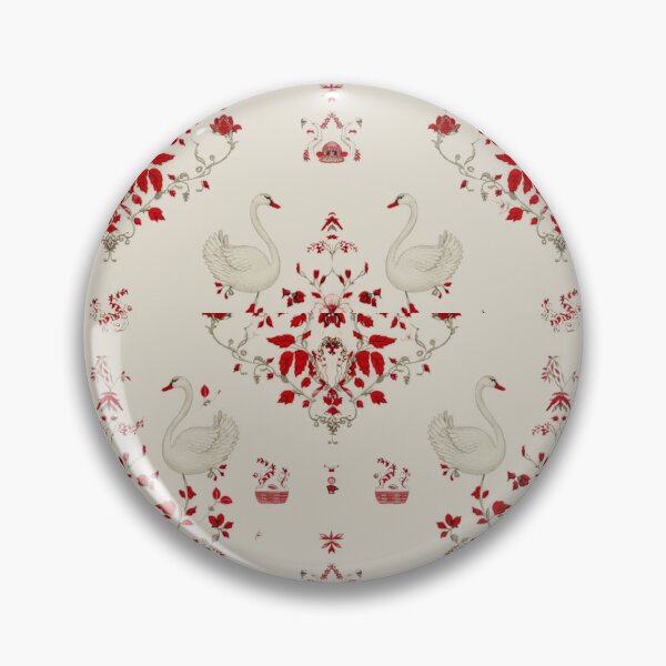 Aperçu de l'œuvre Chinoiserie rouge et blanche créée et vendue par YourPattern.