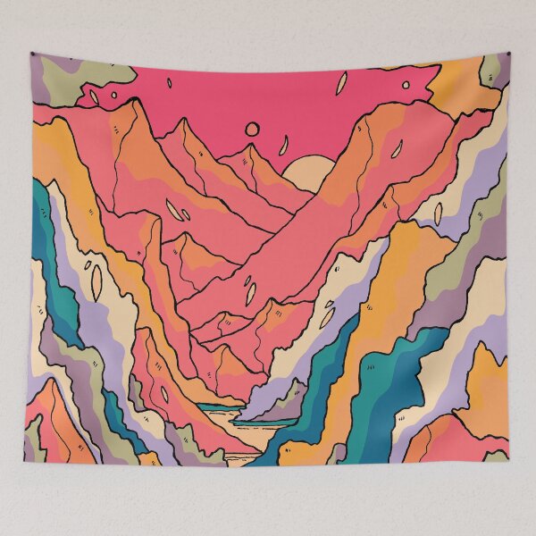 Item preview, Vibrant mountain trail designed and sold by Swadeillustrations.