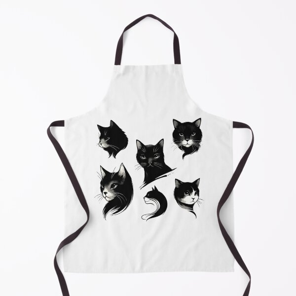 Item preview, Black Cat Faces designed and sold by RetroPop23.