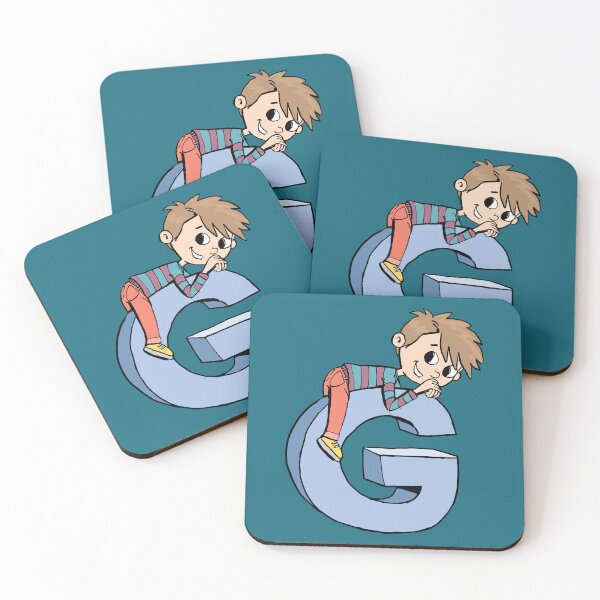 Item preview, boy climbed up and lay down on the capital letter G designed and sold by duxpavlic.