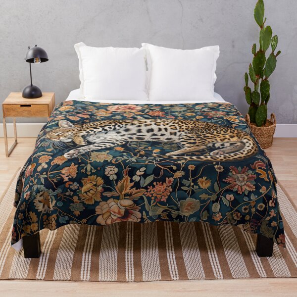 Item preview, Ocelot Sleeping on a Floral Rug designed and sold by kansaikate.