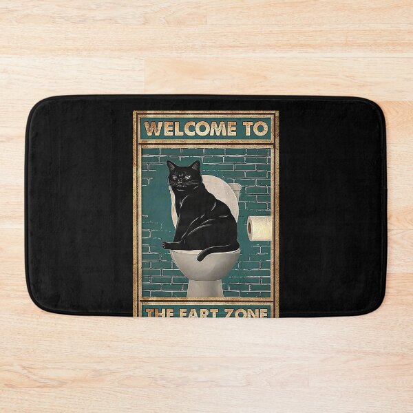 Item preview, Welcome to the fart Zone - Cute Black cat pooping designed and sold by SameeraDammeyer.