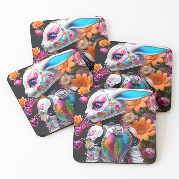 Item preview, Rabbit Space Rainbow Flower - Cyber designed and sold by N3oray.