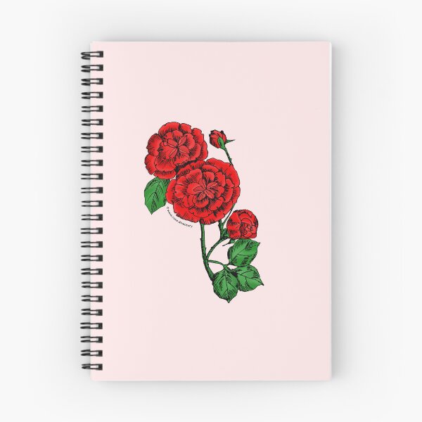 Item preview, Bright Red Pompon Rose Bloom Double 16-25 Petals In 3+ Rows designed and sold by Rachael Taylor.