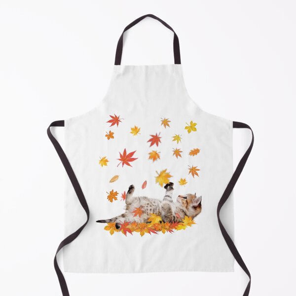 Item preview, Kitty and falling leaves designed and sold by godleo.